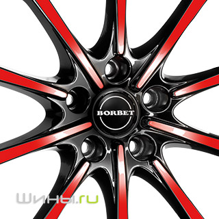 Borbet BL5 (Black Red Glossy)