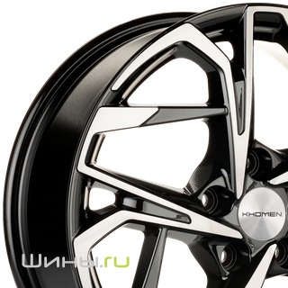 Khomen KHW1716 (Black-FP) R17 7.0j 5x110 ET40.0 DIA67.1