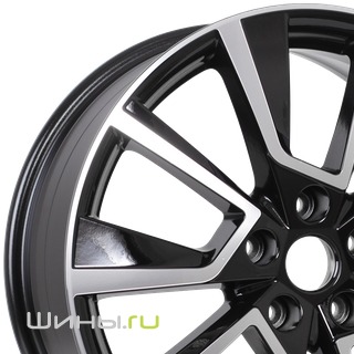 Khomen KHW1802 (Black-FP) R18 7.0j 5x108 ET33.0 DIA60.1