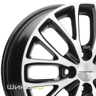 Khomen KHW1506 (Black-FP) R15 6.0j 4x100.0 ET37.0 DIA60.1