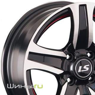 LS Wheels LS-145 (BKF-RL) R15 6.5j 5x105.0 ET39.0 DIA56.6