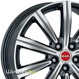 MAK Birmingham (Gun Metal Mirror Face) R19 8.0j 5x108.0 ET45.0 DIA63.4