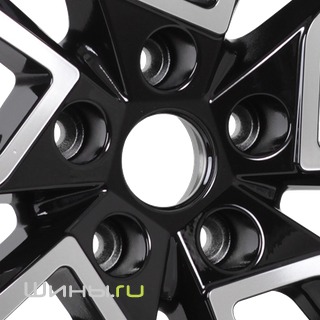 Khomen KHW1802 (Black-FP) R18 7.0j 5x108 ET33.0 DIA60.1