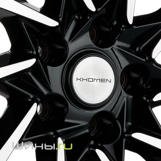 Khomen KHW1804 (Black-FP) R18 7.5j 5x112 ET39.0 DIA66.6