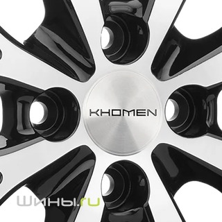 Khomen KHW1506 (Black-FP) R15 6.0j 4x100.0 ET37.0 DIA60.1