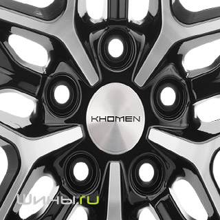 Khomen KHW1709 (Black-FP) R17 7.0j 5x108 ET45.0